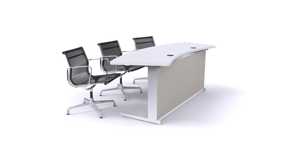 [42801] FrontRow Arc Table (Vit / Ljust standardtyg)